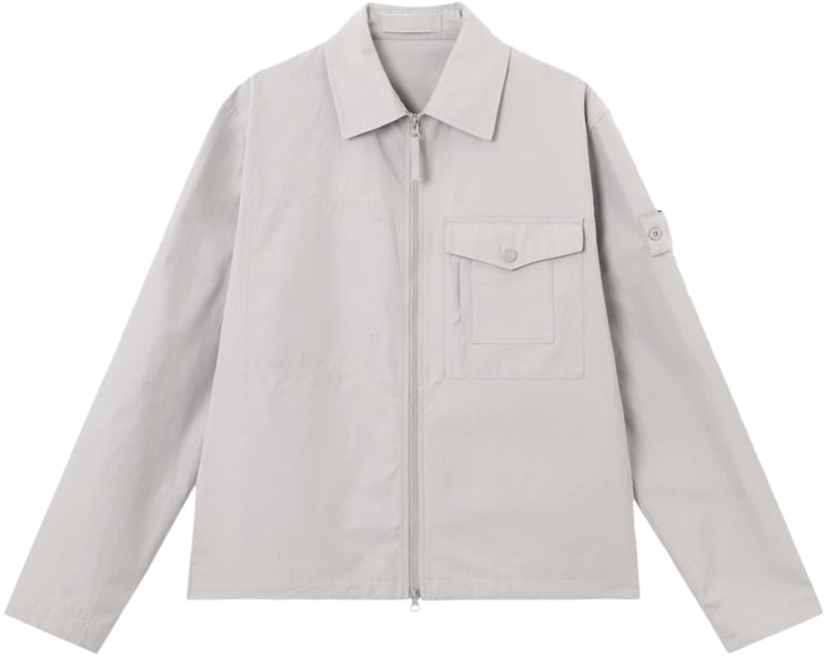 Stone Island Heren Cotton Ghost Overshirt Beige