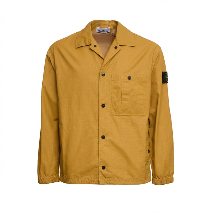 Stone Island Cotton Ripstop Logo Patch Overshirt