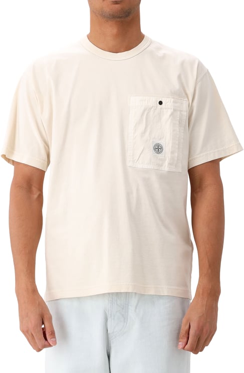 Stone Island Stone Island T-Shirt Gebroken Wit