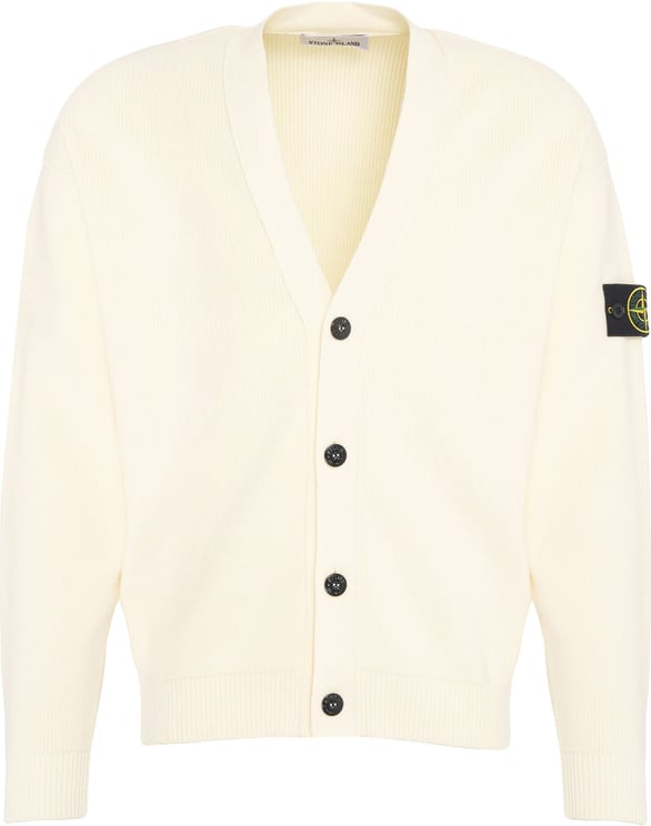 Stone Island Cardigan with logo label