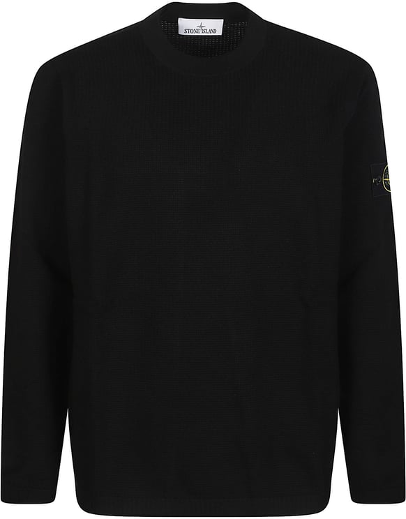 Stone Island Round Neck Sweater Black
