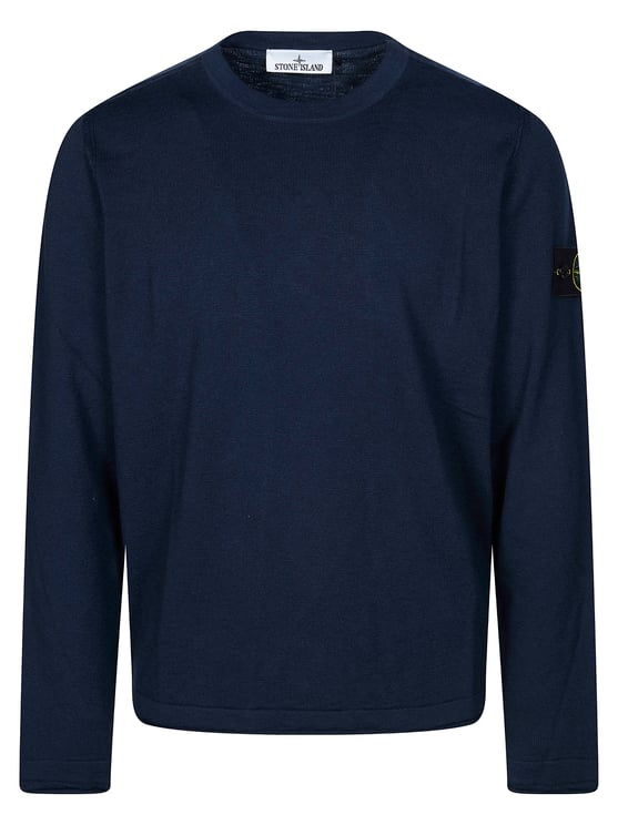 Stone Island Crew Neck Slightly Cropped T-Shirt