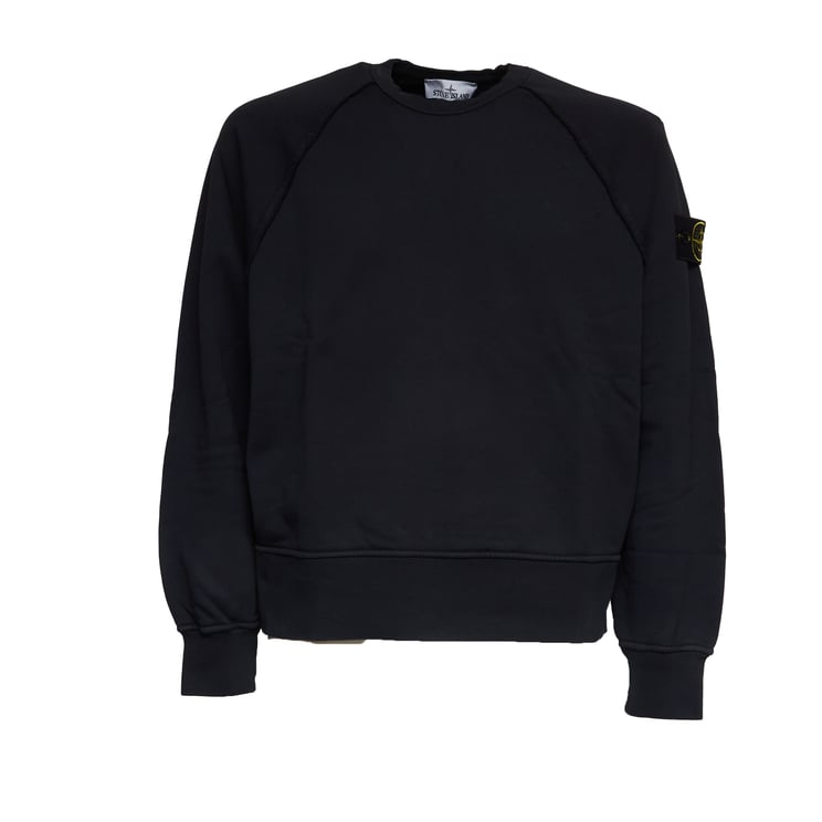Stone Island Raglan Sleeve Raw Edge Over Sweatshirt