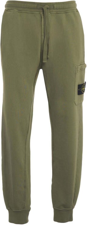 Stone Island Joggers with logo patch