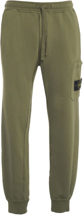 Stone Island Joggers with logo patch