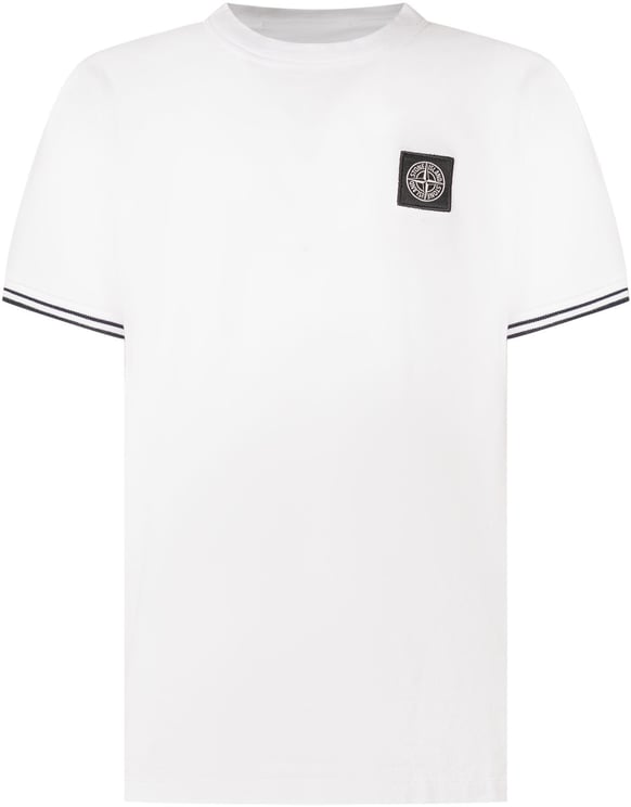 Stone Island T-shirt con Logo Applicato