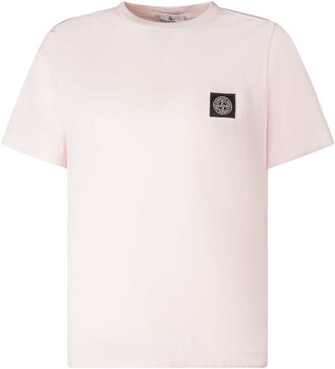 Stone Island T-shirt con Logo Applicato