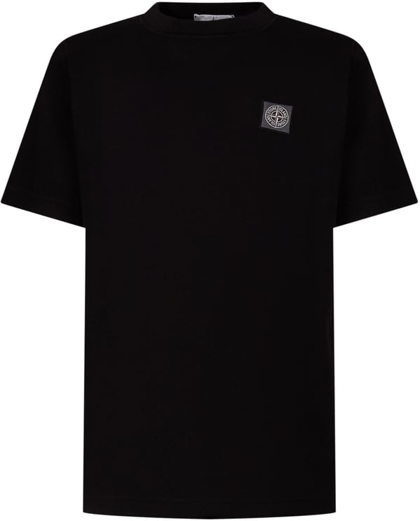 Stone Island T-shirt a Maniche Corte con Patch Logo