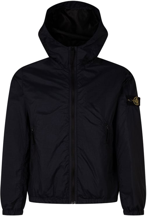 Stone Island Short Parka con Cappuccio e Zip