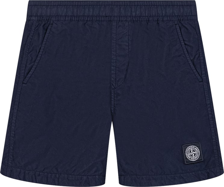 Stone Island Shorts con Vita Elasticizzata e Tasche