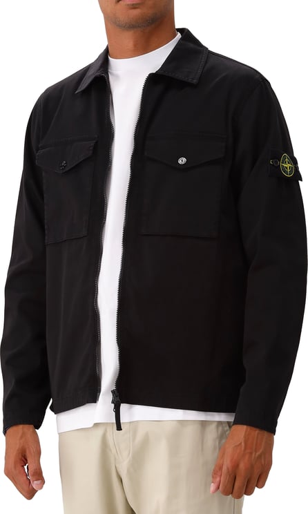 Stone Island Stone Island Overshirt Zwart