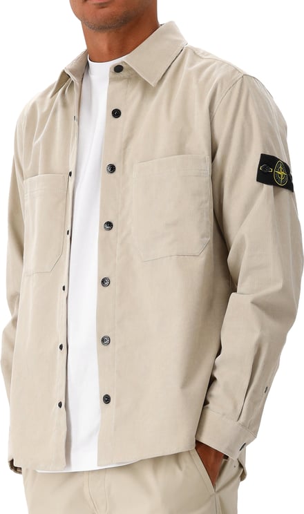Stone Island Stone Island Overshirt Beige Corduroy