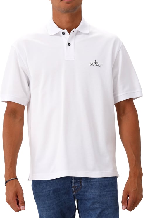 Stone Island Stone Island Polo Wit SS