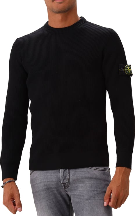 Stone Island Stone Island Gebreide Trui Zwart