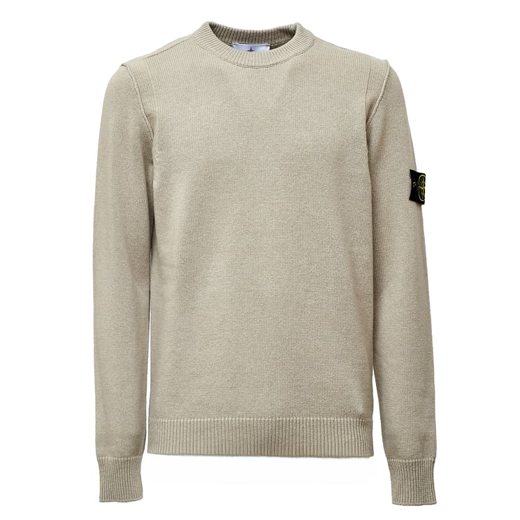 Stone Island Soft Wool-Blend Classic Crewneck Sweater