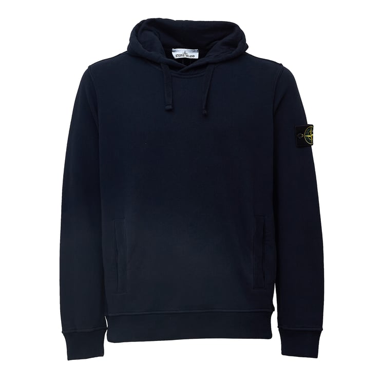Stone Island Organic Cotton Hooded Sweatshirt