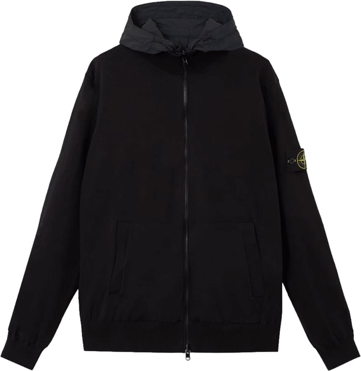 Stone Island Licht handgemaakt biologisch katoenen vest in marineblauw.