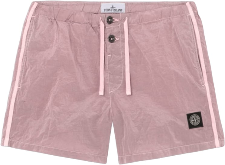 Stone Island NYLON METAL IN ECONYL GEREGENEREERDE NYLON ZWEMSHORTS OLEANDER