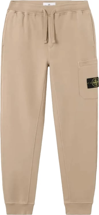Stone Island Sweatbroek van biologisch katoen fleece in de kleur Desert Sand.