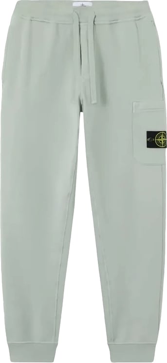 Stone Island Sweatbroek van biologisch katoen fleece in de kleur saliegroen