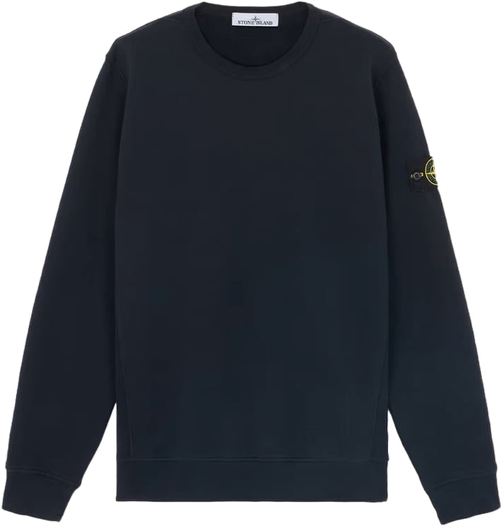 Stone Island Sweatshirt van biologisch katoen fleece, marineblauw.