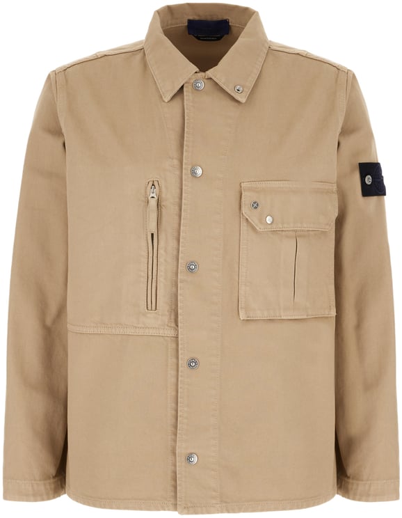 Stone Island Stone Island Camel cotton jacket