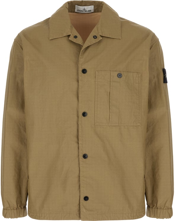 Stone Island Stone Island Olive green cotton jacket