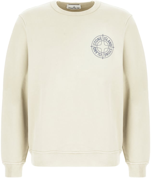 Stone Island Stone Island Ivory cotton sweatshirt
