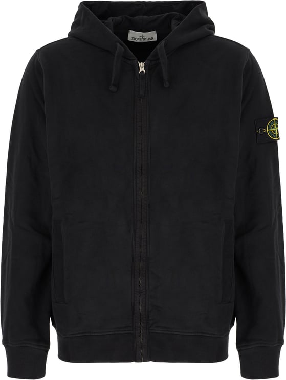 Stone Island Stone Island Black cotton sweatshirt