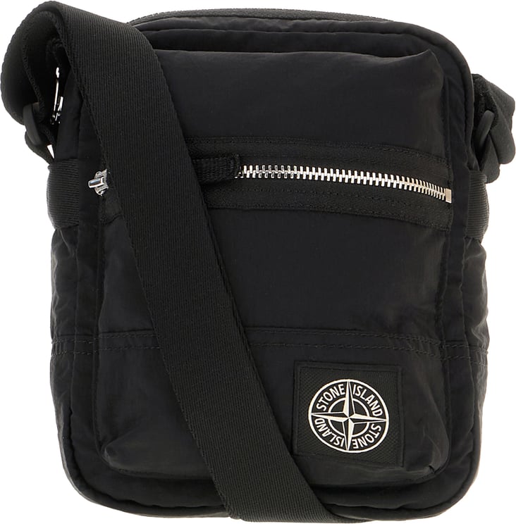 Stone Island Stone Island Black canvas crossbody bag