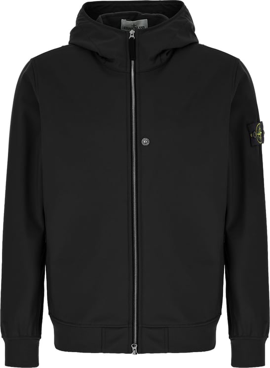 Stone Island Stone Island Black stretch polyester jacket