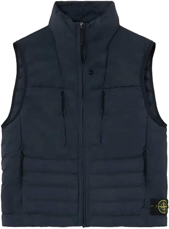 Stone Island NAADLOOS TUNNEL NYLON DONSVEST MARINEBLAUW