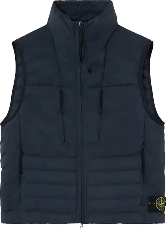 Stone Island NAADLOOS TUNNEL NYLON DONSVEST MARINEBLAUW