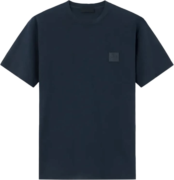 Stone Island SI GHOST T-shirt van biologisch katoenjersey crêpe, marineblauw