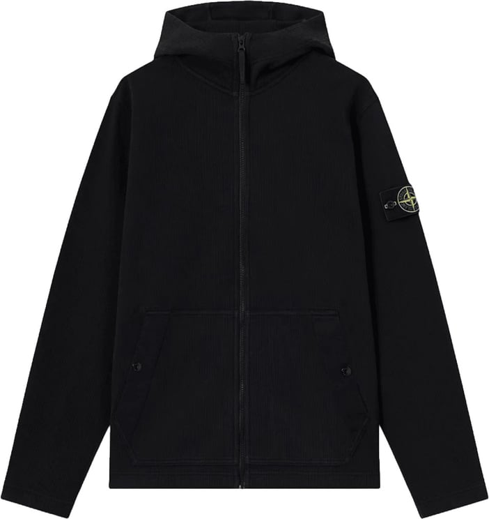 Stone Island ORGANIC COTTON INTERLOCK ZIP THROUGH HOODIE