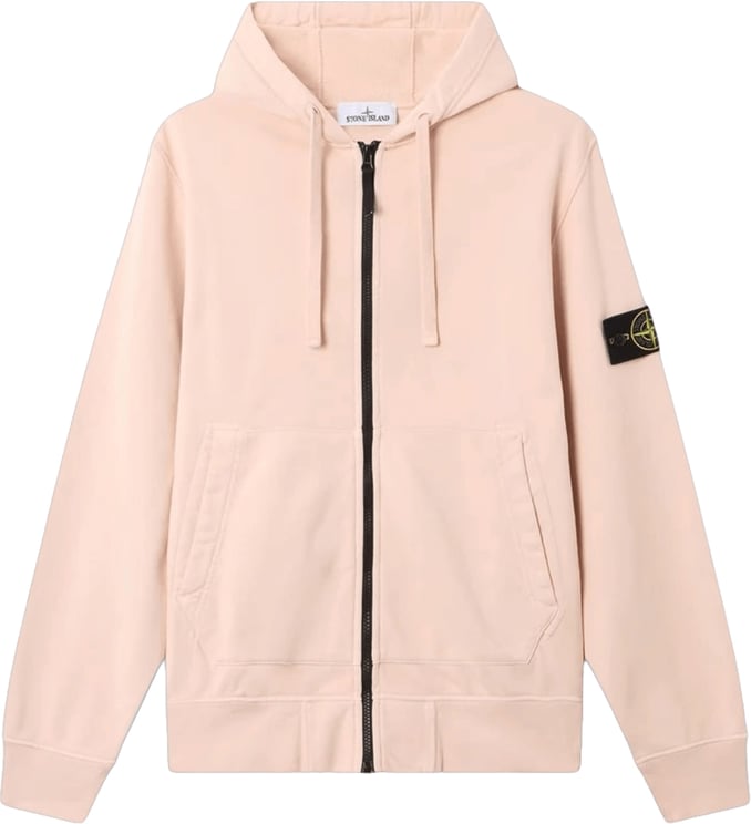 Stone Island ORGANIC COTTON FLEECE ZIP THROUGH HOODIE