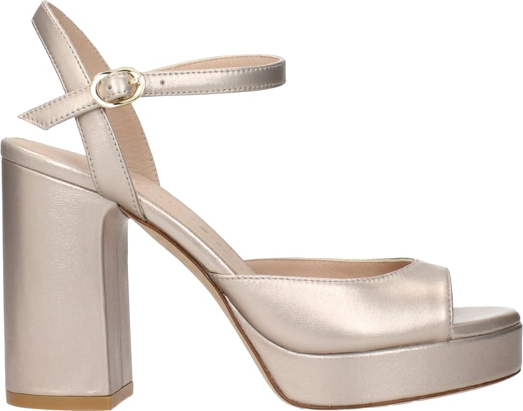 Stuart Weitzman Stuart Weitzman Beige Leather Platform Sandals