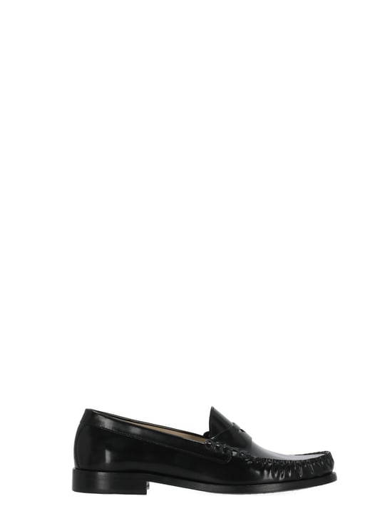 Stuart Weitzman Black Lottie Loafer Leather Loafers