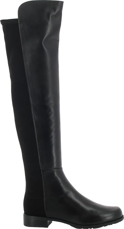 Stuart Weitzman STUART WEITZMAN S3999 WOMEN'S BLACK LEATHER 5050 BOOTS