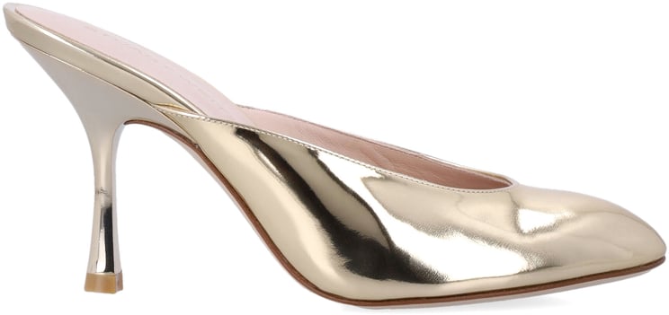 Stuart Weitzman Madison Mule Platinum