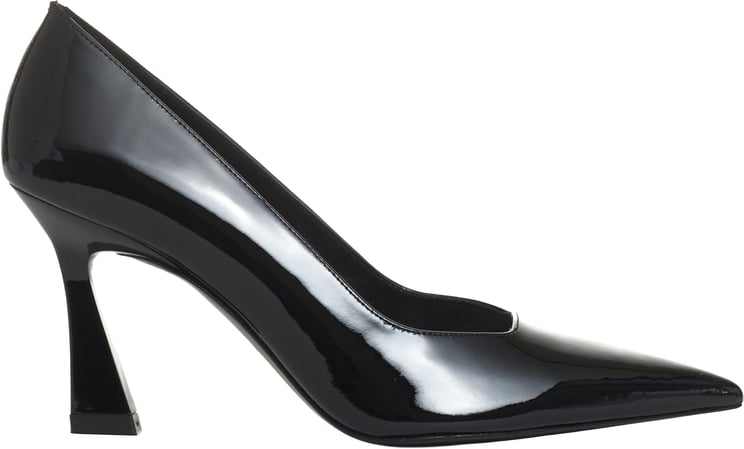 Stuart Weitzman Pump Vernice Black Tacco 85 Mm