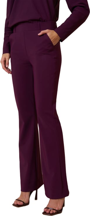 Studio Anneloes STUDIO ANNELOES - Flair long bonded trousers - 13347 - 3800 Blackberry