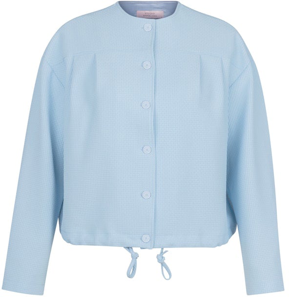 Studio Anneloes STUDIO ANNELOES - Selma waffle jacket - 13586 - 7000 Pastel blue