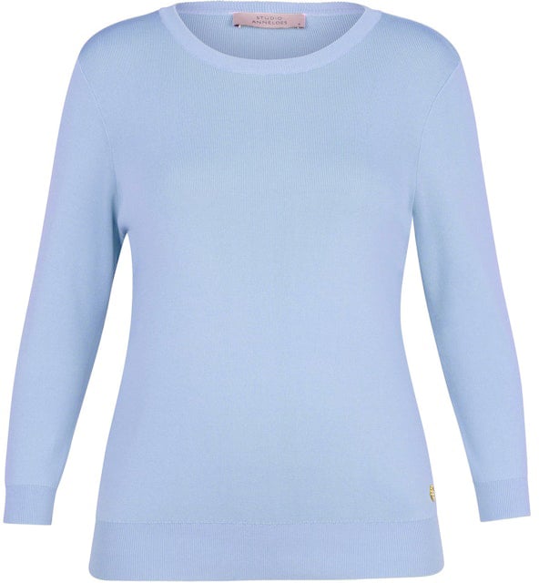 Studio Anneloes STUDIO ANNELOES - Luna 3/4 slv pullover - 13604 - 7000 Pastel blue