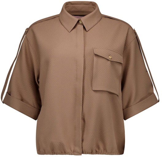 Studio Anneloes STUDIO ANNELOES - Nellie waffle blouse - 13666 - 2200 Latte