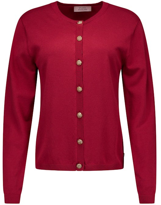 Studio Anneloes STUDIO ANNELOES - Jerry cardigan - 13693 - 4000 Ruby red