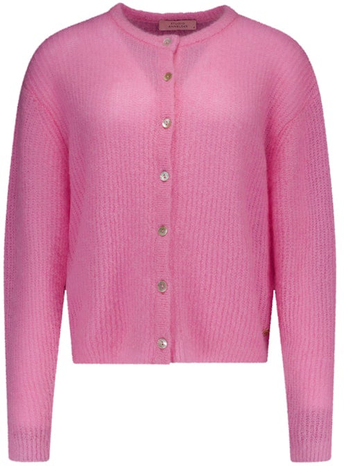 Studio Anneloes STUDIO ANNELOES - Bibi spring cardigan - 13699 - 4400 Pop pink
