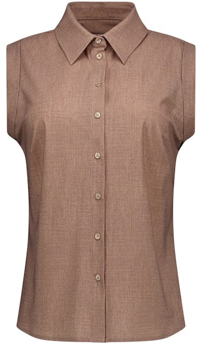 Studio Anneloes STUDIO ANNELOES - Georgie linnen look blouse - 13857 - 2200 Latte