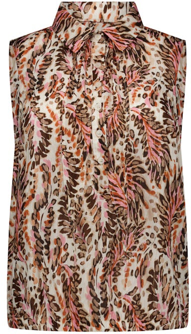 Studio Anneloes STUDIO ANNELOES - Kimmy feather blouse - 13866 - 9997 Multi color