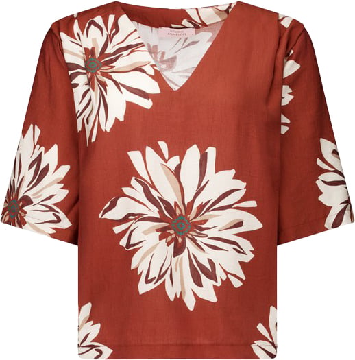 Studio Anneloes STUDIO ANNELOES - Maddi jane flower top - 14070 - 3301 Rust